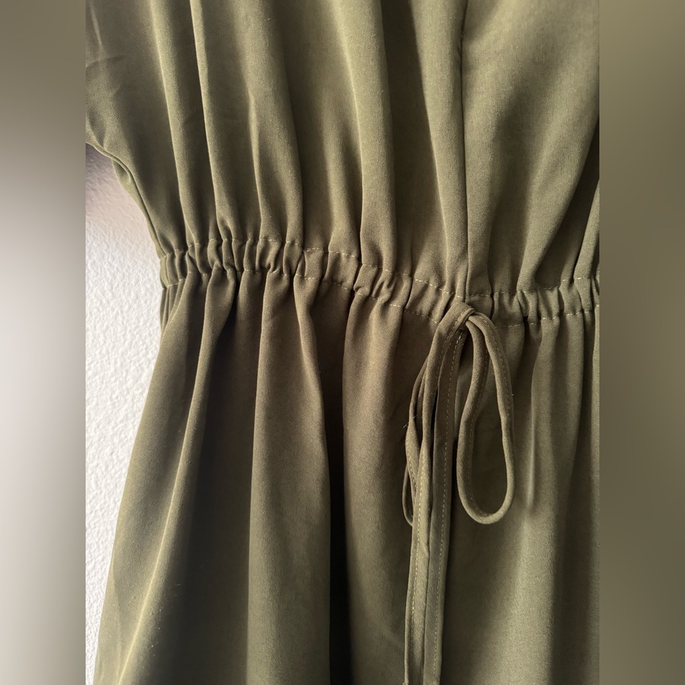 Green Ruffle Romper - Picture 3 of 5